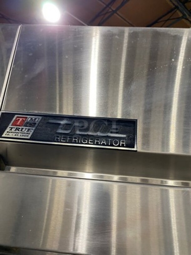 True Commercial 2 Door Reach In Cooler! With Poly Coated Racks! All Stainless Steel! On Casters! Model: TR2R2S SN: 5027494 115V 60HZ 1 Phase - Image 9 of 12