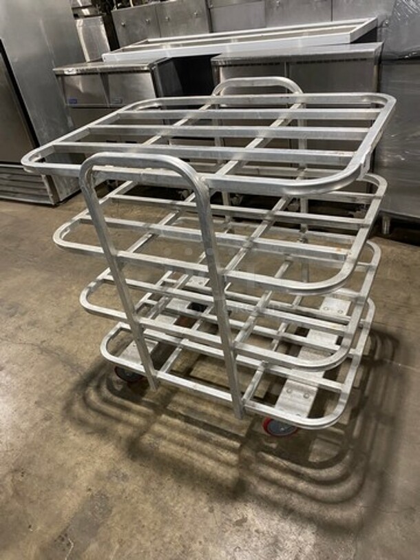 Win Holt Commercial Aluminum Mobile Merchandise Display Cart! On Casters Model: AVT42637PU - Image 2 of 7