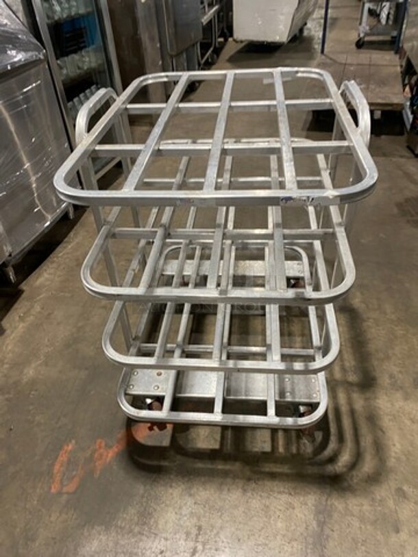 Win Holt Commercial Aluminum Mobile Merchandise Display Cart! On Casters Model: AVT42637PU - Image 3 of 7
