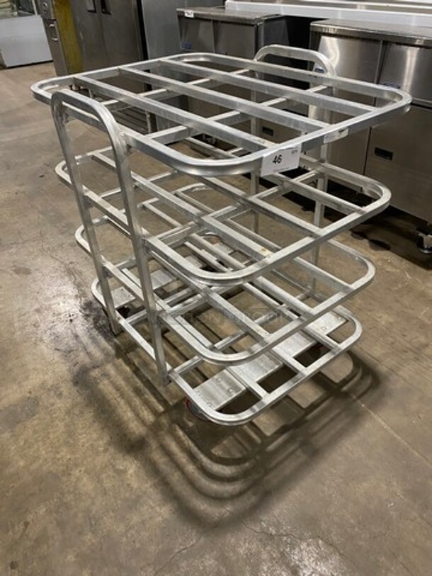 Win Holt Commercial Aluminum Mobile Merchandise Display Cart! On Casters Model: AVT42637PU - Image 6 of 7