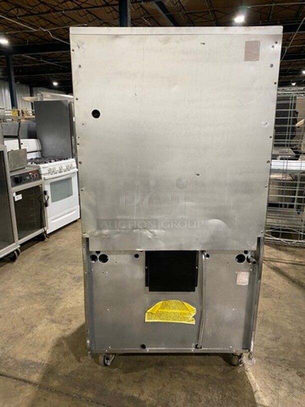 US Range Commercial Natural Gas Powered 6 Burner Stove! With Raised Back Splash And Salamander! With Oven Underneath! All Stainless Steel! On Casters! - Image 3 of 10
