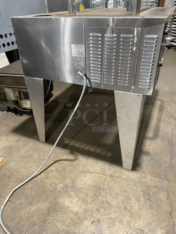NICE! Bakers Pride Commercial Electric Powered Single Deck Pizza Oven! All Stainless Steel! On Legs! WORKING WHEN REMOVED! 208V 3 Phase - Image 2 of 9