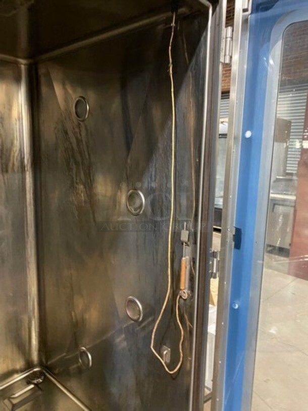 NICE! Alto Shaam Commercial Natural Gas Powered Combitherm Convection Oven/ Steamer! With Roll In Rack! With View Through Door! Stainless Steel! On Legs! Model: 20.20MLG SN: 5940923003 - Image 10 of 12
