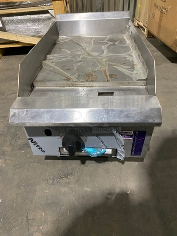 WOW! NEW! LATE MODEL! 2021 Rocket Commercial Countertop Gas Powered Flat Top Griddle! With Back And Side Splashes! All Stainless Steel! On Legs! Model: RCPGT15GCT SN: 2572482106250198 - Image 1 of 8