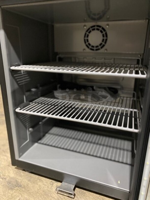 WOW! BRAND NEW! OUT OF THE BOX! AHT Commercial Countertop Mini Reach In Cooler Merchandiser! With View Through Door! With Poly Coated Racks! Model: CTB200 SN:CTB200B11B1505V00524 - Image 5 of 8