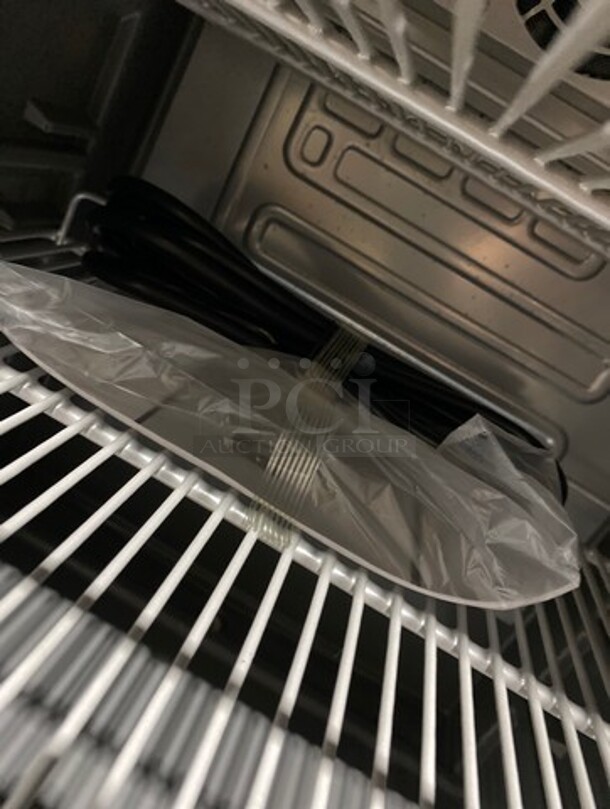 WOW! BRAND NEW! OUT OF THE BOX! AHT Commercial Countertop Mini Reach In Cooler Merchandiser! With View Through Door! With Poly Coated Racks! Model: CTB200 SN:CTB200B11B1505V00524 - Image 7 of 8