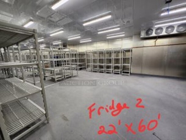 BRAND NEW! Custom Unit Was Installed and Then Removed and Never Used. 3 Pacific Walk In Boxes w/ 22'x60'x10' Cooler Box, 16'x24'x10' Cooler Box and 22'x25'x10' Freezer Box That Turns Into Blast Chiller Room! Comes w/ 2 Chase Slider Doors 1900RLSM w/ FULLY AUTOMATIC Operation 230 Volt, 3 Phase, 3 Doors, 5 OmniTemp OIJ-WC-V-1-0-3-4 208/230 Volt, 3 Phase Compressors, 6 KLP320MA-S1D-ESTM81 115 Volts, 1 Phase Evaporator Fans. 3 Times Your Bid! - Image 10 of 12