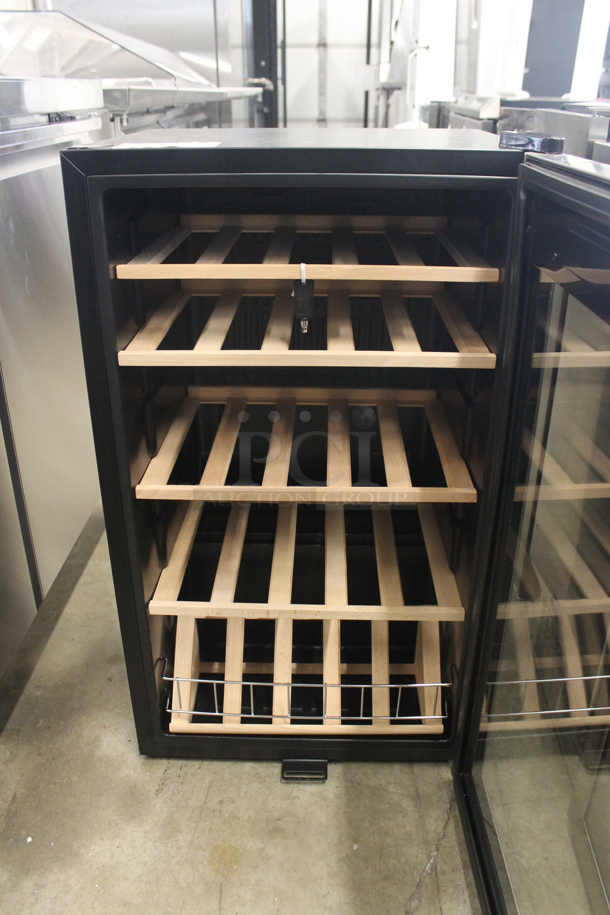 BRAND NEW SCRATCH AND DENT! Whynter FWC-341TS 34 Bottle Freestanding Stainless Steel Wine Cooler With Display Shelf, Digital Control And Wood Shelves. 115V. Tested And Working!  - Image 4 of 6