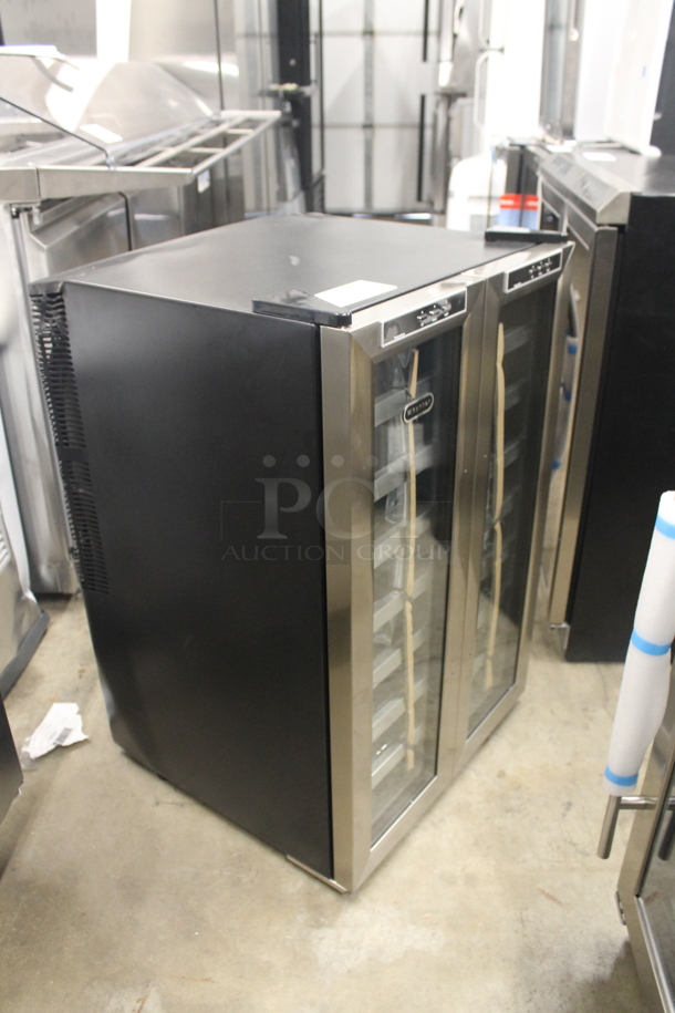 BRAND NEW SCRATCH AND DENT! Whynter WC-321DD Stainless Steel 32 Bottle Dual Zone Wine Cooler. 110V. Tested And Working!  - Image 2 of 7