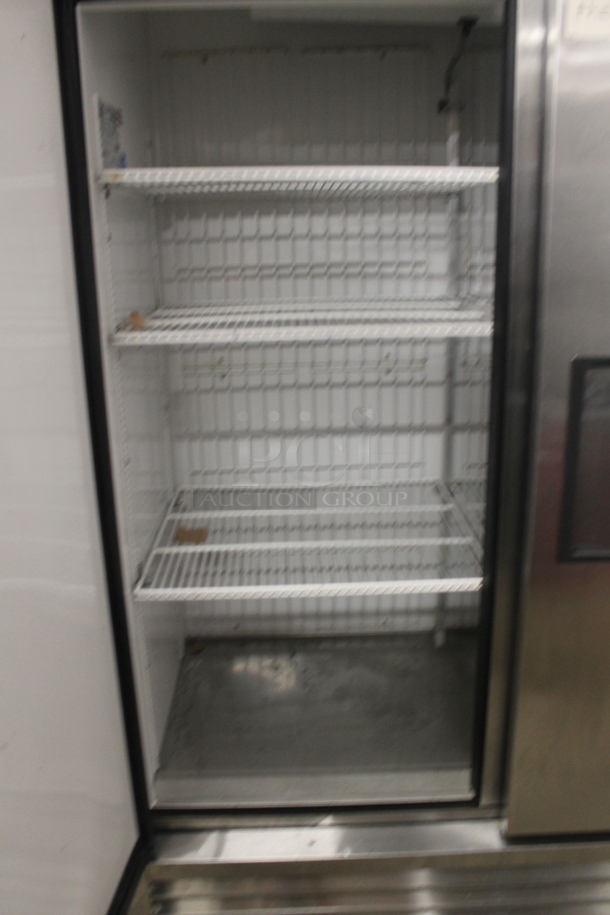 2013 True T-49F Commercial Stainless Steel 2 Door Reach In Freezer With Polycoated Shelves On Commercial Casters. 115V, 1 Phase. Tested and Working! - Image 4 of 6