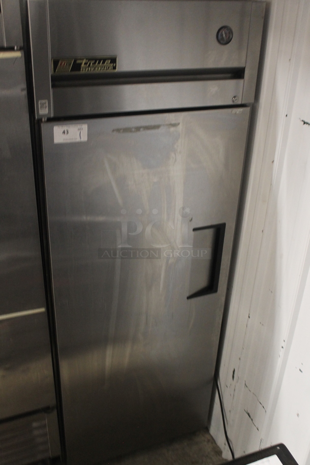 2014 True TG1R-1S Commercial Stainless Steel Single Door Reach-In Cooler With Polycoated Shelves. 115V, 1 Phase. Tested and Working! - Image 1 of 5
