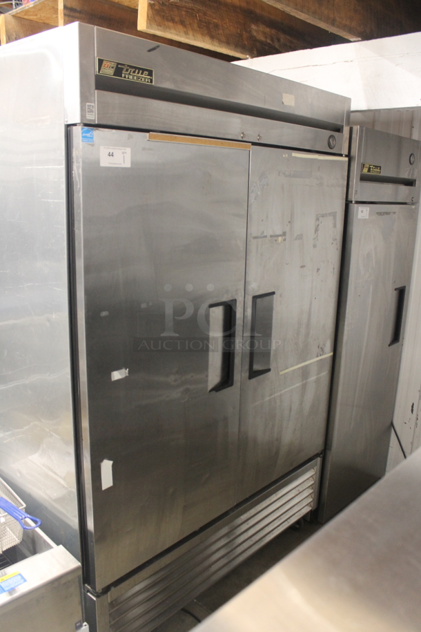 2013 True T-49F Commercial Stainless Steel Two Door Reach-In Freezer With Polycoated Shelves. 115V, 1 Phase. Tested and Working! - Image 1 of 5