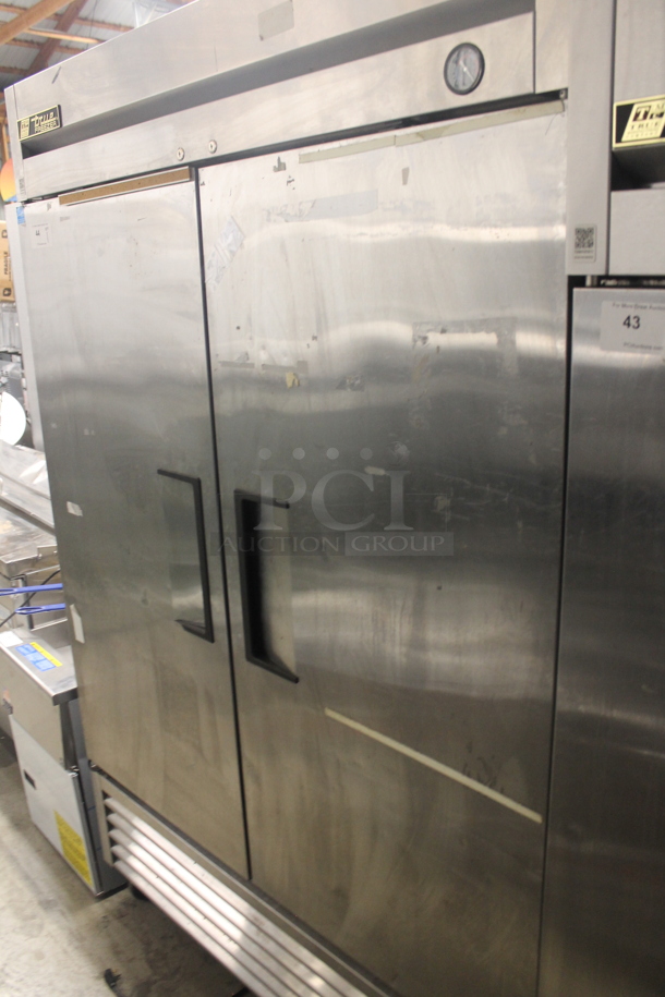 2013 True T-49F Commercial Stainless Steel Two Door Reach-In Freezer With Polycoated Shelves. 115V, 1 Phase. Tested and Working! - Image 2 of 5