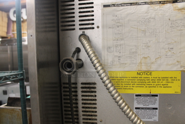 2 Bakers Pride Cyclone Series Commercial Stainless Steel Natural Gas Powered Double Stack Convection Ovens With Steel Racks On Commercial Casters. 2 Times Your Bid!  - Image 9 of 9