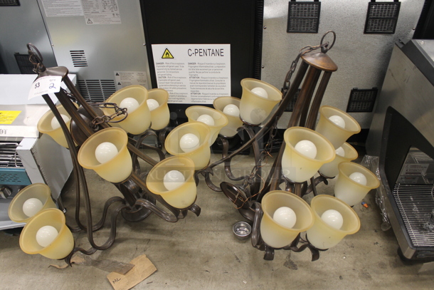 2 Incandescent Luminaire Chandeliers. 120V. 2 Times Your Bid!  - Image 1 of 4