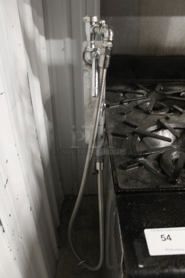 Vulcan Commercial Stainless Steel Natural Gas Powered 10 Burner Gas Range With Overshelf, 2 Ovens And Steel Racks. - Image 2 of 10