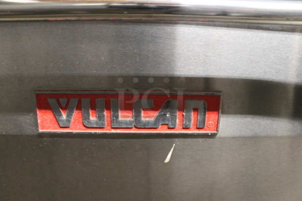 Vulcan Commercial Stainless Steel Natural Gas Powered 10 Burner Gas Range With Overshelf, 2 Ovens And Steel Racks. - Image 10 of 10