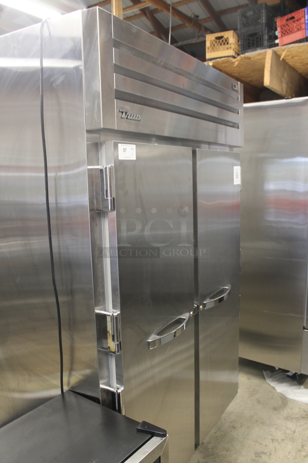 BRAND NEW! 2022 True STR2F-2S-HC Commercial Stainless Steel 2 Door Reach-In Freezer With Steel Shelves On Commercial Casters. 115V, 1 Phase. Tested and Working! - Image 2 of 6