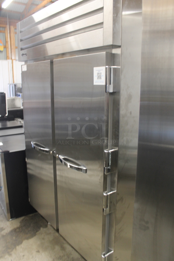 BRAND NEW! 2022 True STR2F-2S-HC Commercial Stainless Steel 2 Door Reach-In Freezer With Steel Shelves On Commercial Casters. 115V, 1 Phase. Tested and Working! - Image 3 of 6