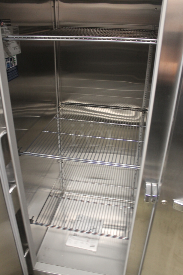 BRAND NEW! 2022 True STR2F-2S-HC Commercial Stainless Steel 2 Door Reach-In Freezer With Steel Shelves On Commercial Casters. 115V, 1 Phase. Tested and Working! - Image 4 of 6