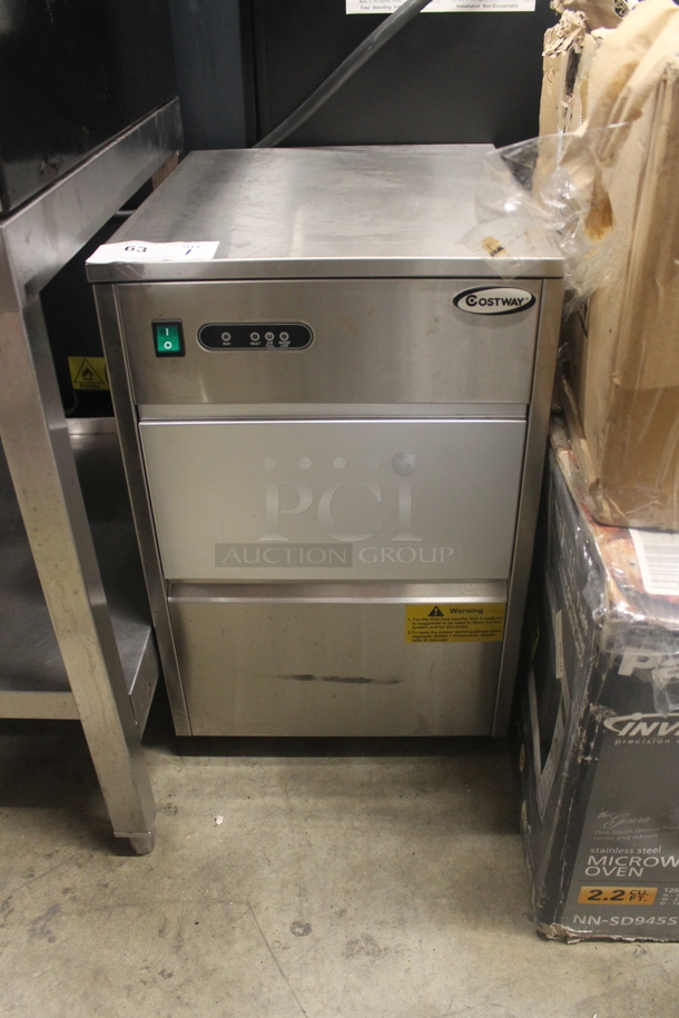 Costway ZBY-20A (EP23363) White Freestanding Ice Maker With 58lb Capacity. 115V.  - Image 1 of 5