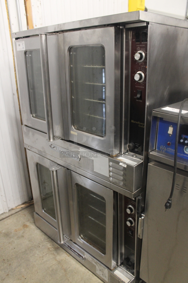 2 Southbend Commercial Stainless Steel Electric Powered Double Stack Convection Ovens With Steel Racks. 2 Times Your Bid!  - Image 3 of 8