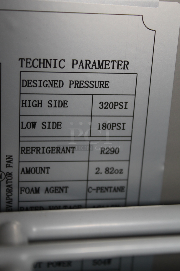 BRAND NEW SCRATCH AND DENT! Avantco 178SSCFT72HC Commercial Stainless Steel Refrigerated Salad Bar/Cold Food Table On Commercial Casters. 115V. Tested and Working!
 - Image 11 of 12