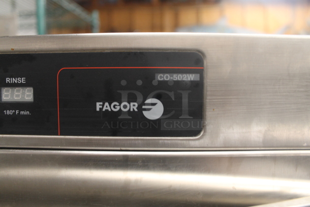 Fagor CO-502W EVO Concept Commercial Stainless Steel Undercounter Dishwasher. 208 Volts, 1 Phase.   - Image 5 of 5