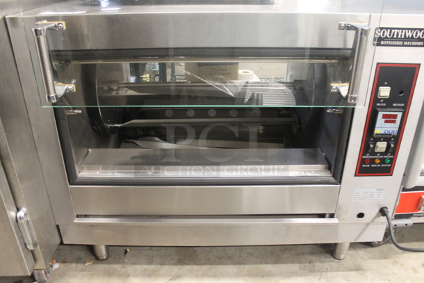 BRAND NEW SCRATCH AND DENT! Southwood YSD-268G Commercial Stainless Steel Natural Gas Countertop Chicken Rotisserie Oven. 32,341 BTU.  - Image 4 of 6