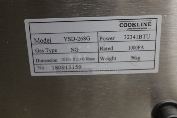 BRAND NEW SCRATCH AND DENT! Southwood YSD-268G Commercial Stainless Steel Natural Gas Countertop Chicken Rotisserie Oven. 32,341 BTU.  - Image 6 of 6