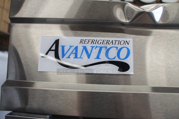 BRAND NEW SCRATCH AND DENT! Avantco 178SS2FHC Commercial Stainless Steel Two Door Reach-In Freezer On Commercial Casters. 115V. Tested and Working! - Image 2 of 11