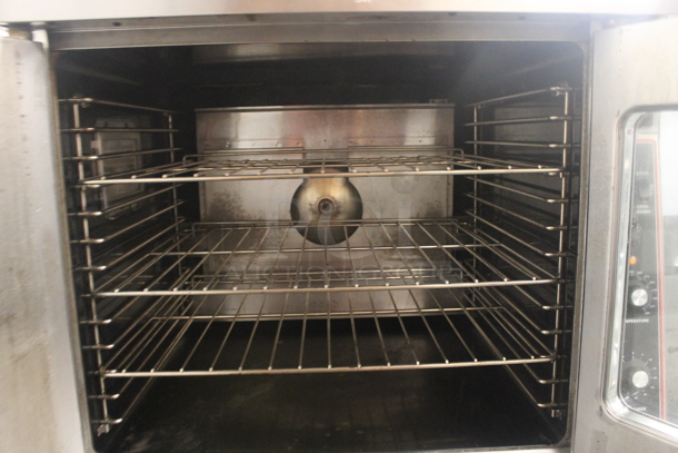 2 Garland Master 200 Commercial Stainless Steel Double Stack Natural Gas Convection Ovens With Steel Racks. 2 Times Your Bid!  - Image 4 of 8