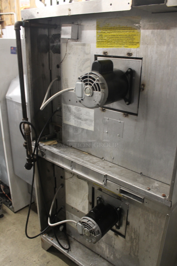 2 Garland Master 200 Commercial Stainless Steel Double Stack Natural Gas Convection Ovens With Steel Racks. 2 Times Your Bid!  - Image 7 of 8