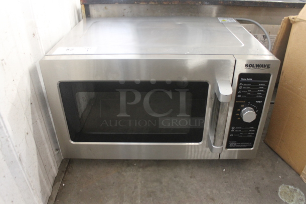 2022 Solwave 180MW112D Commercial Stainless Steel Microwave Oven. 120V, 1 Phase.  - Image 1 of 6