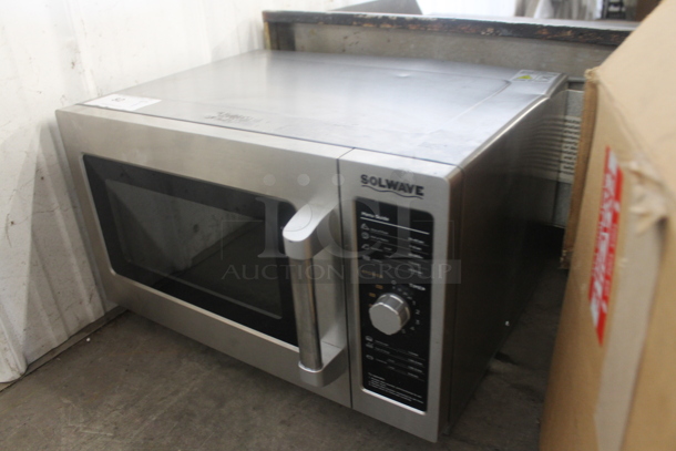 2022 Solwave 180MW112D Commercial Stainless Steel Microwave Oven. 120V, 1 Phase.  - Image 3 of 6