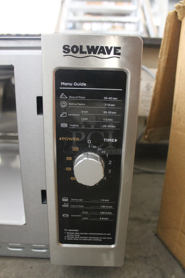 2022 Solwave 180MW112D Commercial Stainless Steel Microwave Oven. 120V, 1 Phase.  - Image 5 of 6
