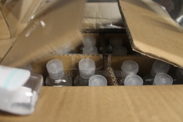 ALL ONE MONEY! Lot of Booster Seats, Ice Scoopers, Glass Carafes, Box of Plastic Handwoven Round Baskets, Drink Pitcher, Round Steel Plates, Creamer Servers With Lids, Hand Sanitizer, Box of Anti-Bacterial, Drinking Glasses, Toilet Tissue Dispenser, Menu Board, Baking Sheets AND MORE! Does Not Include Metro Shelf. - Image 11 of 12