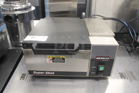 Nemco 6600 Super Shot Commercial Stainless Steel Single Pan Countertop Steamer. 120V. Tested and Working!