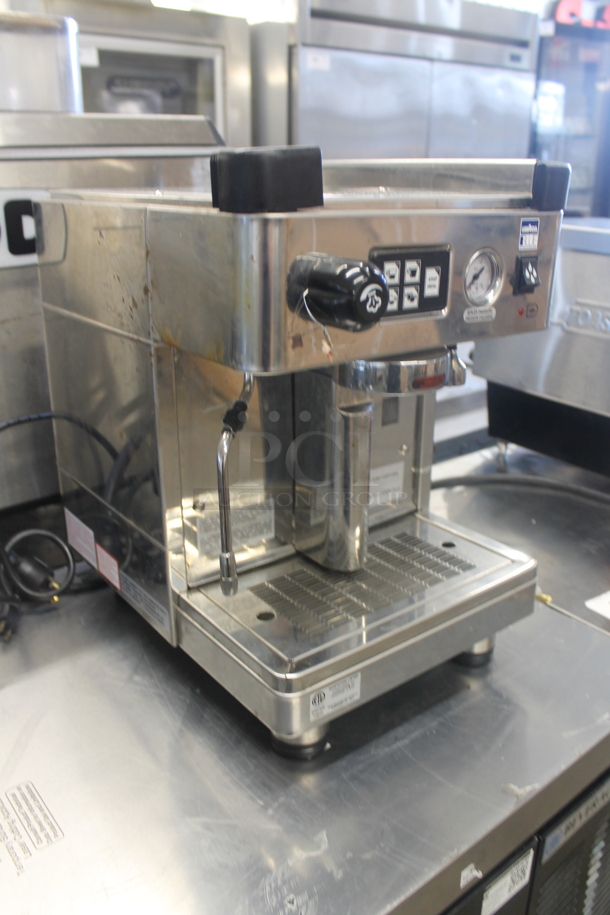 Wega MINI/V-LB Commercial Stainless Steel Countertop One Group Espresso Machine. 120V.  - Image 2 of 7