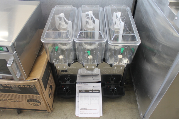 BRAND NEW SCRATCH AND DENT! Avantco 177D3G1 Coldream 1 M Commercial Stainless Steel Countertop 3 Gallon Bowl Refrigerated Beverage Dispenser. 120V. Tested and Working! - Image 1 of 12
