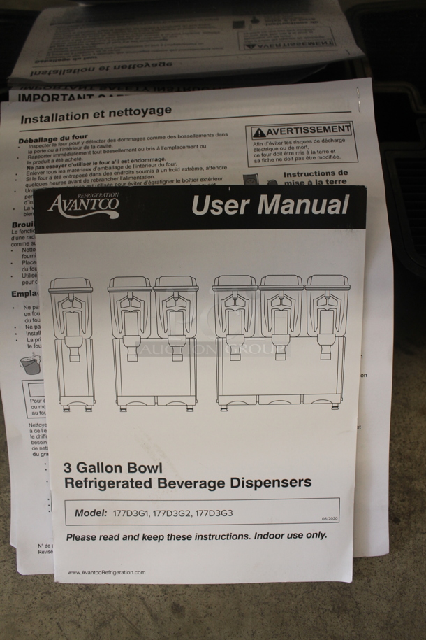 BRAND NEW SCRATCH AND DENT! Avantco 177D3G1 Coldream 1 M Commercial Stainless Steel Countertop 3 Gallon Bowl Refrigerated Beverage Dispenser. 120V. Tested and Working! - Image 2 of 12