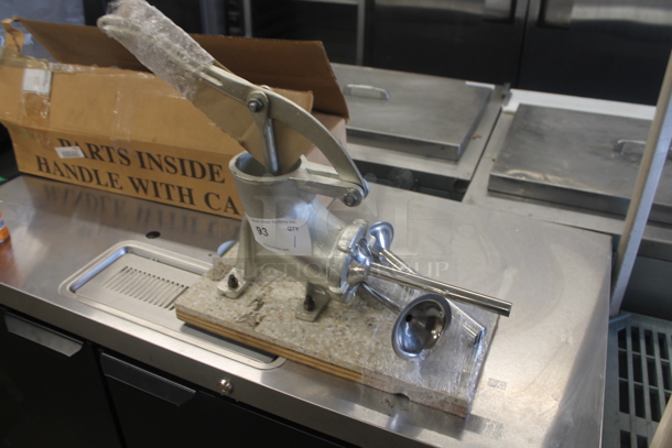 Commercial Stainless Steel Countertop Sausage Stuffer. - Image 3 of 4