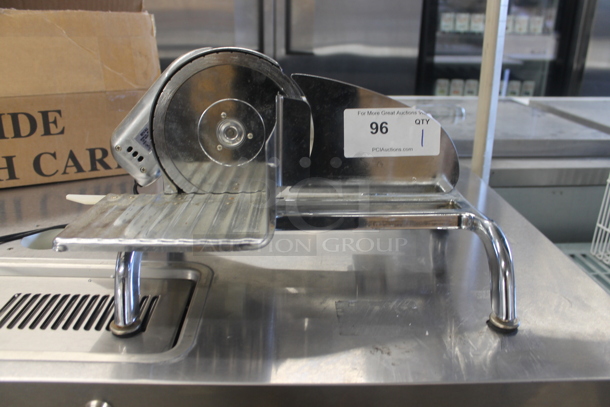 Rival 1101E/4 Commercial Stainless Steel Countertop Meat Slicer.  - Image 1 of 4