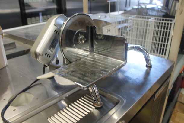 Rival 1101E/4 Commercial Stainless Steel Countertop Meat Slicer.  - Image 2 of 4