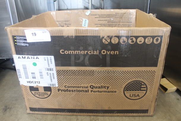 BRAND NEW SCRATCH AND DENT! 2022 Amana HDC212 Commercial Stainless Steel Electric Countertop Microwave With Touchpad. 208/240V.  - Image 9 of 9