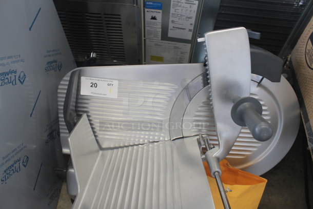 BRAND NEW SCRATCH AND DENT! 2022 Centerline EDGE14-11 Commercial Stainless Steel Electric Countertop Manual Meat Slicer On Rubber Feet. 115V, 1 Phase. Tested and Working! - Image 5 of 10