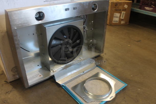 BRAND NEW SCRATCH AND DENT! Broan BCSD130SS Range Hood With Box. 120V.  - Image 2 of 5