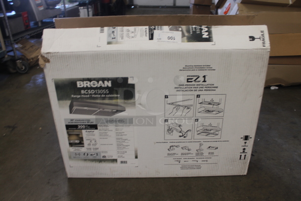 BRAND NEW SCRATCH AND DENT! Broan BCSD130SS Range Hood With Box. 120V.  - Image 5 of 5