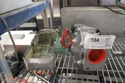 BRAND NEW! Asco Red-Hat II 8214G281 Gas Shut-Off Solenoid Valve And Standard Keil Evaporator. 6x7x16.5 And 12x4.5x3