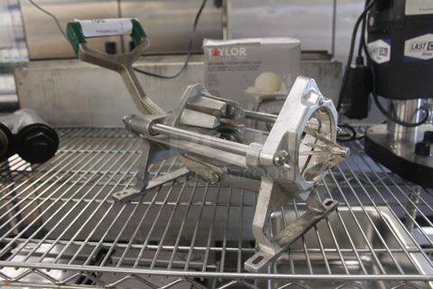 Garde Commercial Stainless Steel Countertop Wedge Potato/Fry Cutter. 